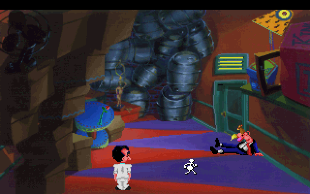 Leisure Suit Larry 1: In the Land of the Lounge Lizards IBM PC/Compatibles Screenshot: Back of the bar.