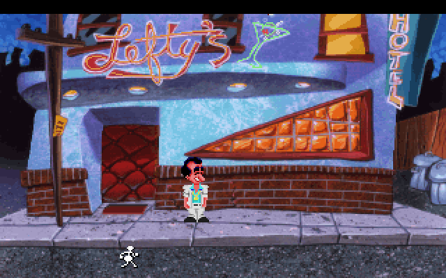 Leisure Suit Larry 1: In the Land of the Lounge Lizards IBM PC/Compatibles Screenshot: Game start.
