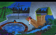 Leisure Suit Larry 1: In the Land of the Lounge Lizards for IBM PC/Compatibles - Hmm, who's that in the hot tub?