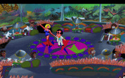 Leisure Suit Larry 1: In the Land of the Lounge Lizards for IBM PC/Compatibles - Larry shows off his dance moves...