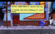 Leisure Suit Larry 1: In the Land of the Lounge Lizards for IBM PC/Compatibles - Running from the police...
