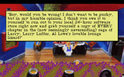 Leisure Suit Larry 1: In the Land of the Lounge Lizards for IBM PC/Compatibles - Ken Williams, CEO of Sierra, has a sales pitch at the end of the game...