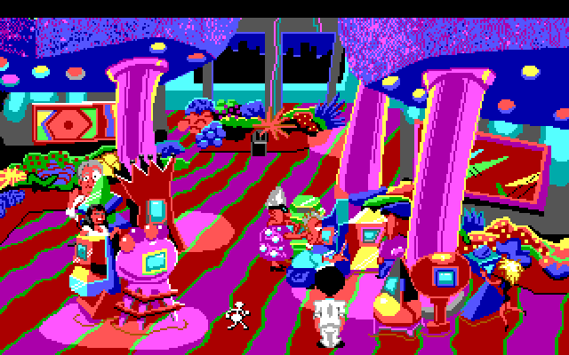 Leisure Suit Larry 1: In the Land of the Lounge Lizards IBM PC/Compatibles Screenshot: Inside the casino.