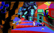Leisure Suit Larry 1: In the Land of the Lounge Lizards for IBM PC/Compatibles - Talking with the drunk in the back of the bar.