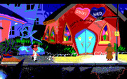 Leisure Suit Larry 1: In the Land of the Lounge Lizards for IBM PC/Compatibles - The Quiki-Wed is right next to the casino...