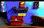 Leisure Suit Larry 1: In the Land of the Lounge Lizards for IBM PC/Compatibles - Yuck! I fell in the dumpster.