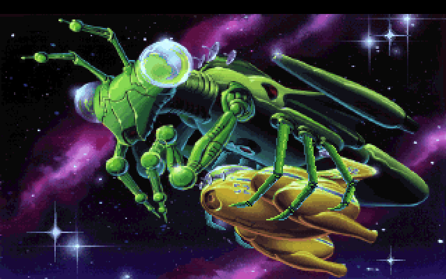 Space Quest I: Roger Wilco in the Sarien Encounter IBM PC/Compatibles Screenshot: The Sariens attack!
