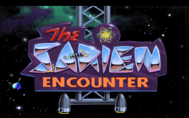 Space Quest I: Roger Wilco in the Sarien Encounter IBM PC/Compatibles Screenshot: Title screen 3.