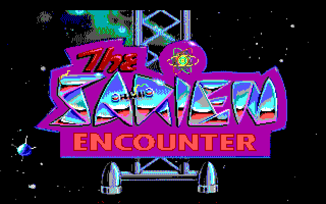 Space Quest I: Roger Wilco in the Sarien Encounter IBM PC/Compatibles Screenshot: Title screen 3.