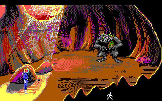 Space Quest I: Roger Wilco in the Sarien Encounter IBM PC/Compatibles Screenshot: Careful, Orat is dangerous!