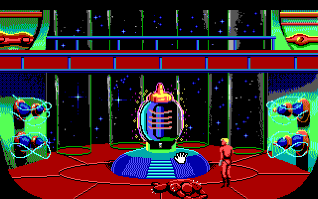 Space Quest I: Roger Wilco in the Sarien Encounter IBM PC/Compatibles Screenshot: The Star Generator!