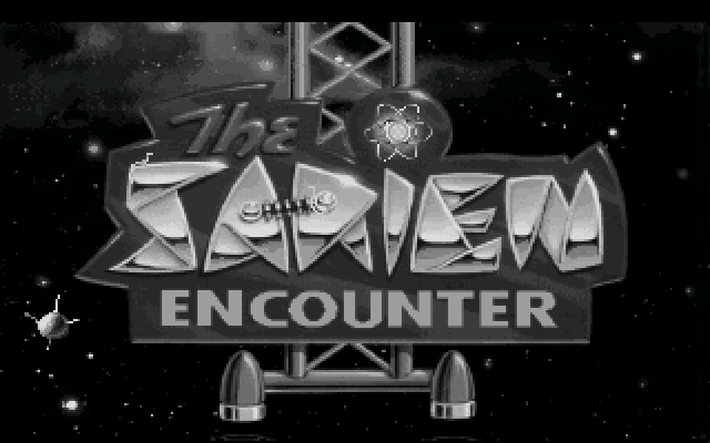 Space Quest I: Roger Wilco in the Sarien Encounter IBM PC/Compatibles Screenshot: Title screen 3.