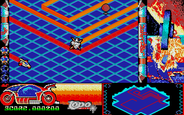 Zona 0 IBM PC/Compatibles Screenshot: Crashed into a wall!