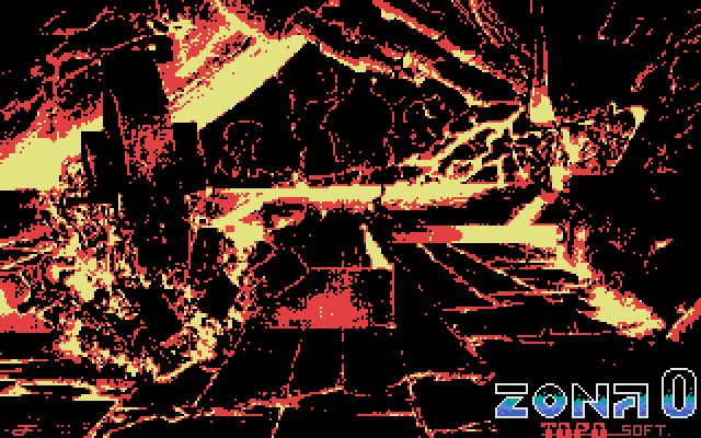 Zona 0 IBM PC/Compatibles Screenshot: Title screen.