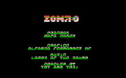 Zona 0 for IBM PC/Compatibles - Game credits (this version has a cracked modification).