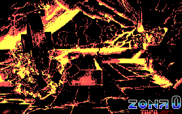 Zona 0 IBM PC/Compatibles Screenshot: Title screen.