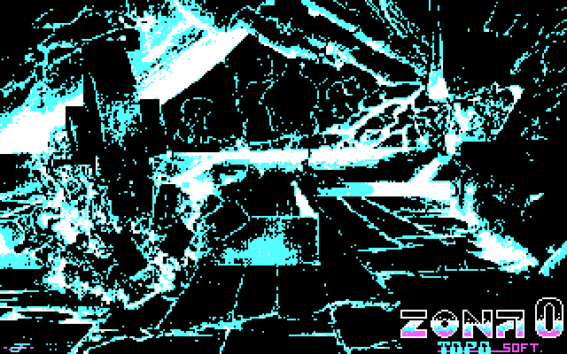 Zona 0 IBM PC/Compatibles Screenshot: Title screen.