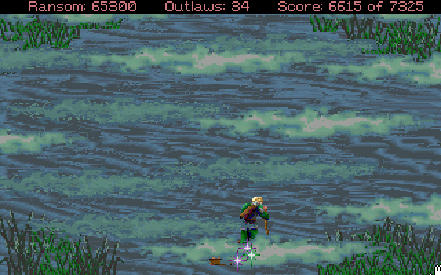 Conquests of the Longbow: The Legend of Robin Hood IBM PC/Compatibles Screenshot: Carefully navigate the fog...