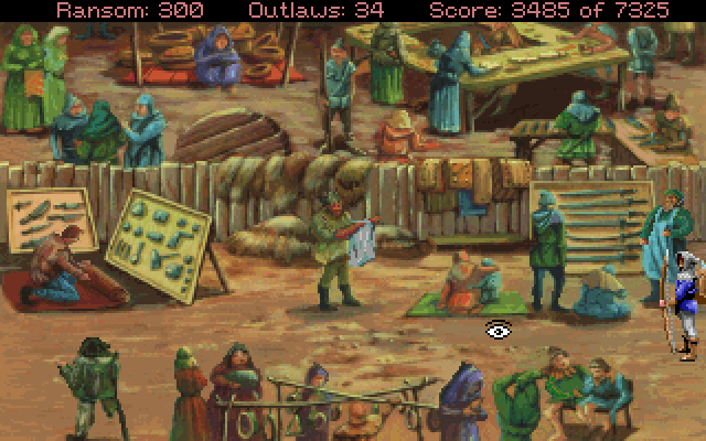 Conquests of the Longbow: The Legend of Robin Hood IBM PC/Compatibles Screenshot: Welcome to the fair!