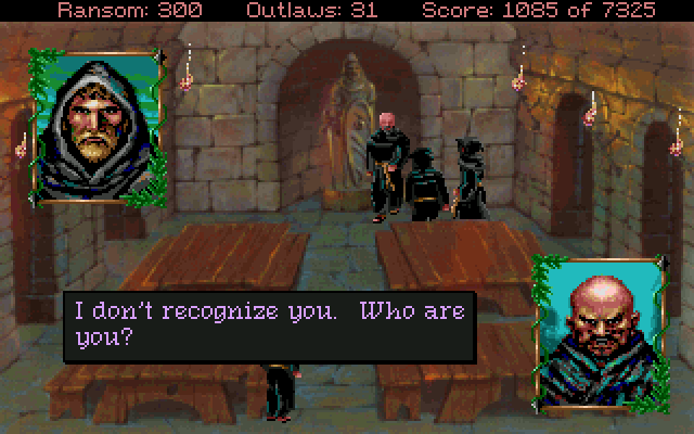 Conquests of the Longbow: The Legend of Robin Hood IBM PC/Compatibles Screenshot: Carefully exploring...