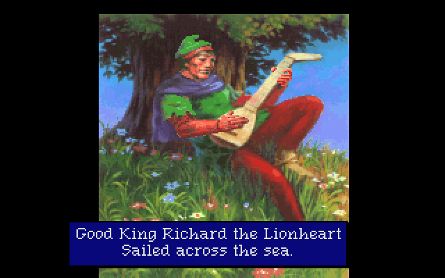 Conquests of the Longbow: The Legend of Robin Hood IBM PC/Compatibles Screenshot: Introduction; the story so far...