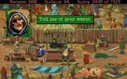 Conquests of the Longbow: The Legend of Robin Hood for IBM PC/Compatibles - You can buy a few things here and meet some important people.