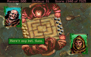 Conquests of the Longbow: The Legend of Robin Hood for IBM PC/Compatibles - Starting a game of Nine Men's Morris...