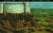 Conquests of the Longbow: The Legend of Robin Hood for IBM PC/Compatibles - Outside the pub.