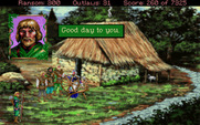 Conquests of the Longbow: The Legend of Robin Hood for IBM PC/Compatibles - Visiting the widow's house.
