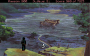 Conquests of the Longbow: The Legend of Robin Hood for IBM PC/Compatibles - The Fen Monastary in the distance...