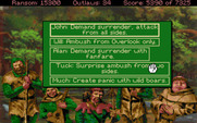 Conquests of the Longbow: The Legend of Robin Hood for IBM PC/Compatibles - Whose plan do you want to choose?
