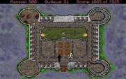 Conquests of the Longbow: The Legend of Robin Hood for IBM PC/Compatibles - The overhead view of the monastary.