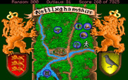 Conquests of the Longbow: The Legend of Robin Hood for IBM PC/Compatibles - This map allows you to quick travel to certain places.