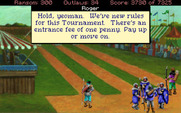 Conquests of the Longbow: The Legend of Robin Hood for IBM PC/Compatibles - There's a fee of one penny to enter the archery contest.