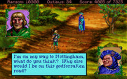 Conquests of the Longbow: The Legend of Robin Hood for IBM PC/Compatibles - Once again stopping someone on Wattling Street.