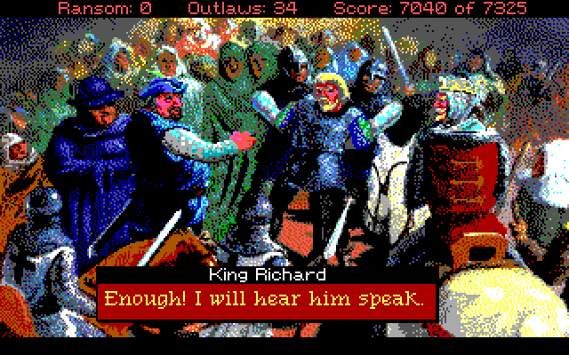 Conquests of the Longbow: The Legend of Robin Hood IBM PC/Compatibles Screenshot: King Richard returns!