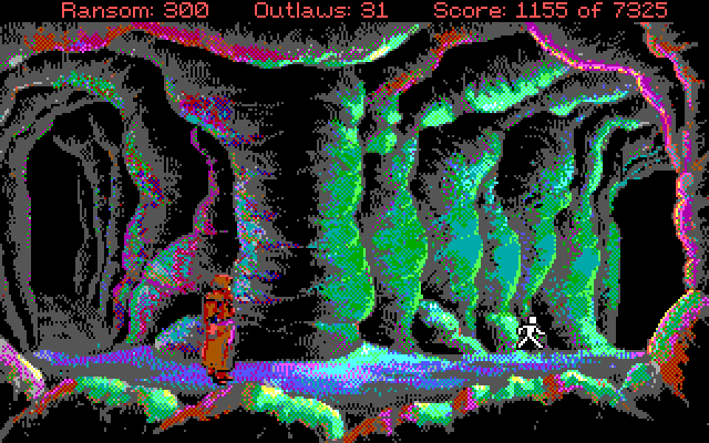 Conquests of the Longbow: The Legend of Robin Hood IBM PC/Compatibles Screenshot: This secret passage proves useful...