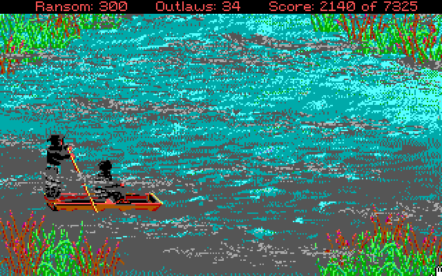 Conquests of the Longbow: The Legend of Robin Hood IBM PC/Compatibles Screenshot: This monastary is surrounded by fog.