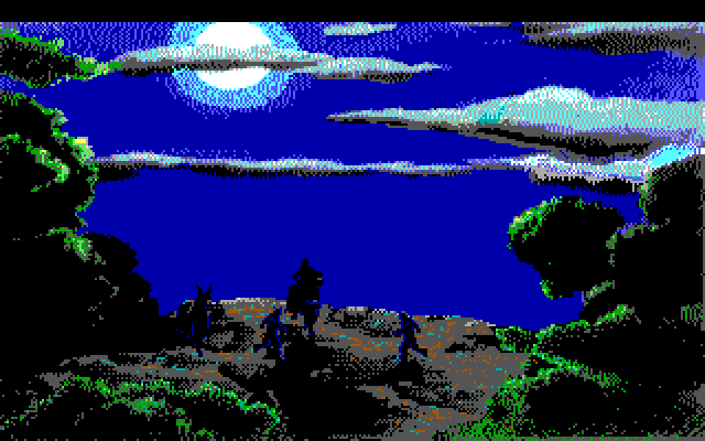 Conquests of the Longbow: The Legend of Robin Hood IBM PC/Compatibles Screenshot: King Richard is in trouble...