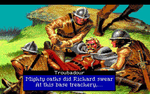 Conquests of the Longbow: The Legend of Robin Hood IBM PC/Compatibles Screenshot: King Richard is captured...