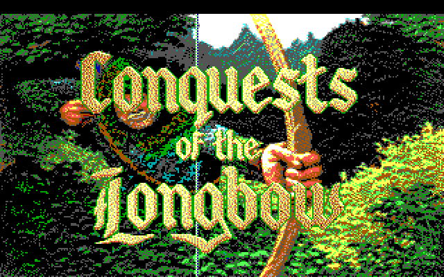 Conquests of the Longbow: The Legend of Robin Hood IBM PC/Compatibles Screenshot: Title screen.