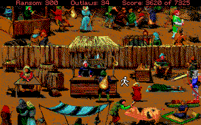 Conquests of the Longbow: The Legend of Robin Hood IBM PC/Compatibles Screenshot: There's a lot to check out here!
