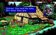 Conquests of the Longbow: The Legend of Robin Hood for IBM PC/Compatibles - Visit the widow in the forrest.