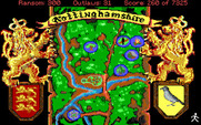 Conquests of the Longbow: The Legend of Robin Hood for IBM PC/Compatibles - Use this map to quick travel to certain locations.