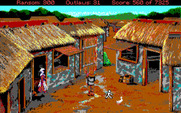Conquests of the Longbow: The Legend of Robin Hood for IBM PC/Compatibles - Entering the town...