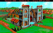 Conquests of the Longbow: The Legend of Robin Hood for IBM PC/Compatibles - Outside the church...