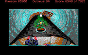 Conquests of the Longbow: The Legend of Robin Hood for IBM PC/Compatibles - Dodge the rocks thrown at Robin in this arcade sequence.