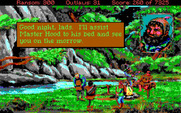 Conquests of the Longbow: The Legend of Robin Hood for IBM PC/Compatibles - At the end of each day you'll see a summary of the days events, and maybe a clue...or just get drunk.
