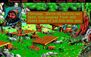 Conquests of the Longbow: The Legend of Robin Hood for IBM PC/Compatibles - The camp just outside the cave.
