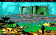 Conquests of the Longbow: The Legend of Robin Hood for IBM PC/Compatibles - In disguise, sneaking into the monastary...